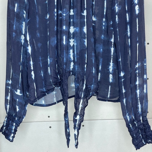 Anthropologie Cloth & Stone Tie Dye Blouse - Picture 3 of 10